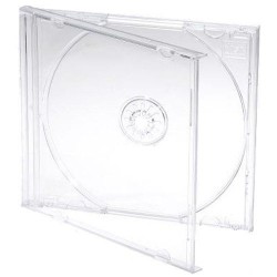 CD JEWEL BOX - Transparent Tray - Pack 5 units