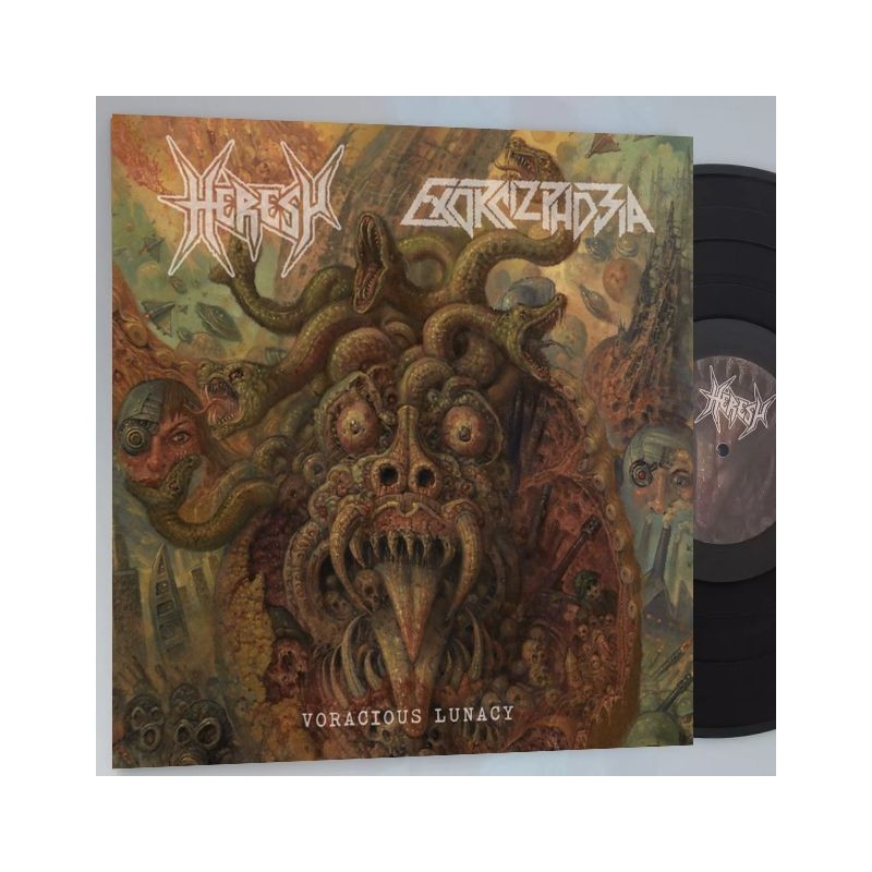 HERESY / EXORCIZPHOBIA - Voracious Lunacy - LP.