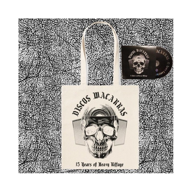 DISCOS MACARRAS - 15 Years of Heavy Riffage - Tote Bag + CD.