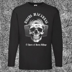 DISCOS MACARRAS - 15 Years of Heavy Riffage - Camiseta Manga Larga.